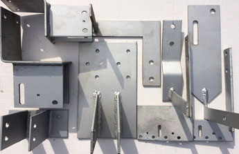 Brackets and plates made of metal to order